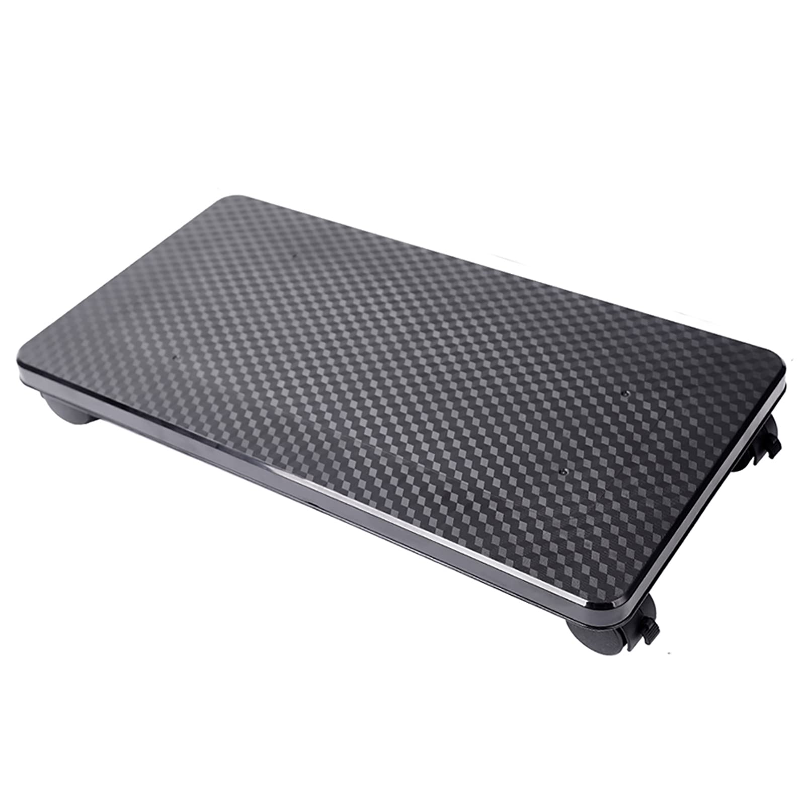 Supporto Tower PC Regolabile Con Ruote - Carrello Sotto Scrivania In PS/ABS, Nero (Larghezza 20-40 Cm)