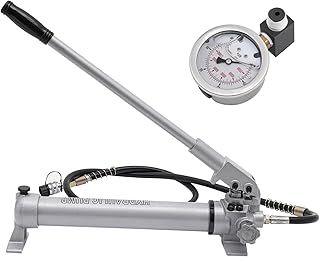 Hydraulic Hand Pump with Pressure Guage, CP-700 10000Psi 900cc Manual Hydraulic Hand Pump ZG3/8' Thread Connection for Hydraulic Jack Crimping Punching Machine Pipe Bender