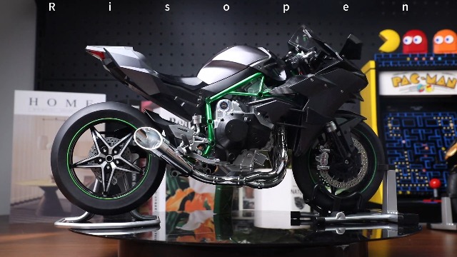 Amazon.com: Risopen 1:6 Motorcycle Model for Kawasaki Ninja H2R