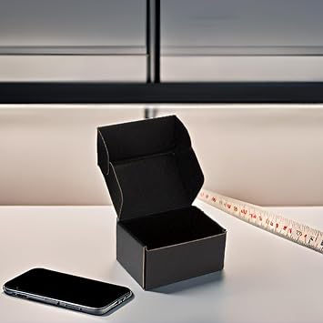 Black Shipping Boxes 6x4x3 Inches, 20 Pack