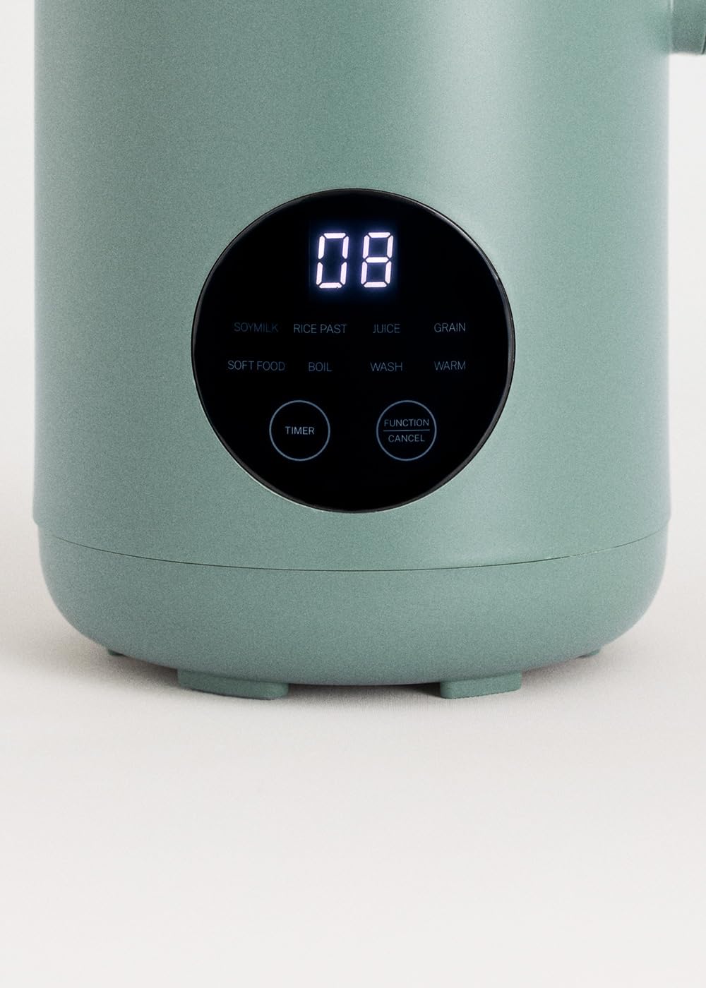 CREATE/VEGAN MILK MAKER/Máquina multifunción para leches vegetales verde sage/Programable hasta 12h, 6 programas automáticos, 800ml, 2 en 1, sin grumos, 600W