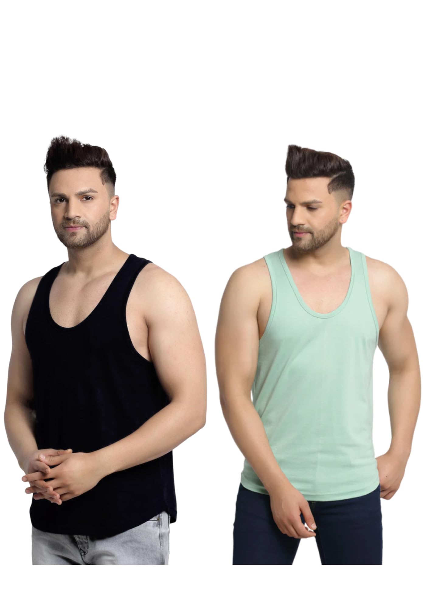 crystal sky Combo Cotton Mens Tank Tops Casual Sleeveless Summer Vest Innerwear Undershirt Beach Tshirt Sandos-picture-57