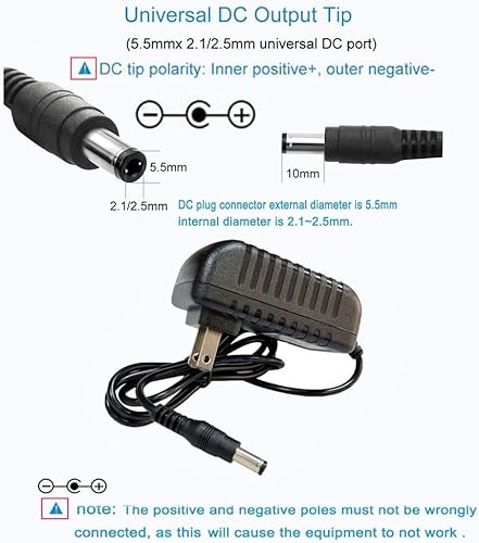 Miniatura 2 de Fuente de alimentación de 24 V CC 1A 24W Adaptador de CA 100v-240v AC a DC 24v 1a cable de alimentación con enchufe de 0.217 inx0.098 in para dc