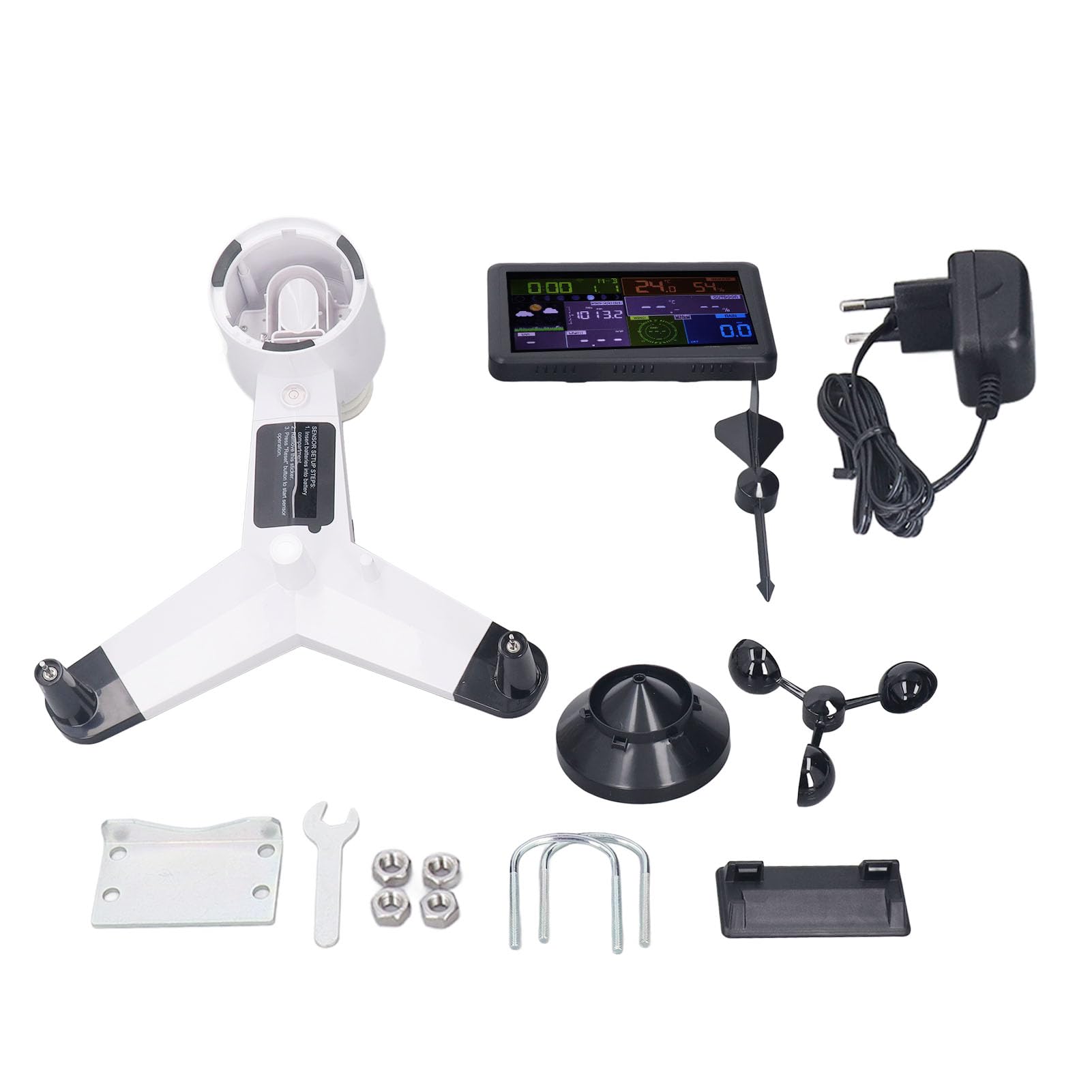 Station de surveillance météorologique, Center météo amélioré, intérieur et extérieur, écran Lcd multifonctionnel pour maison, ferme, Camping, camping-car, voyage