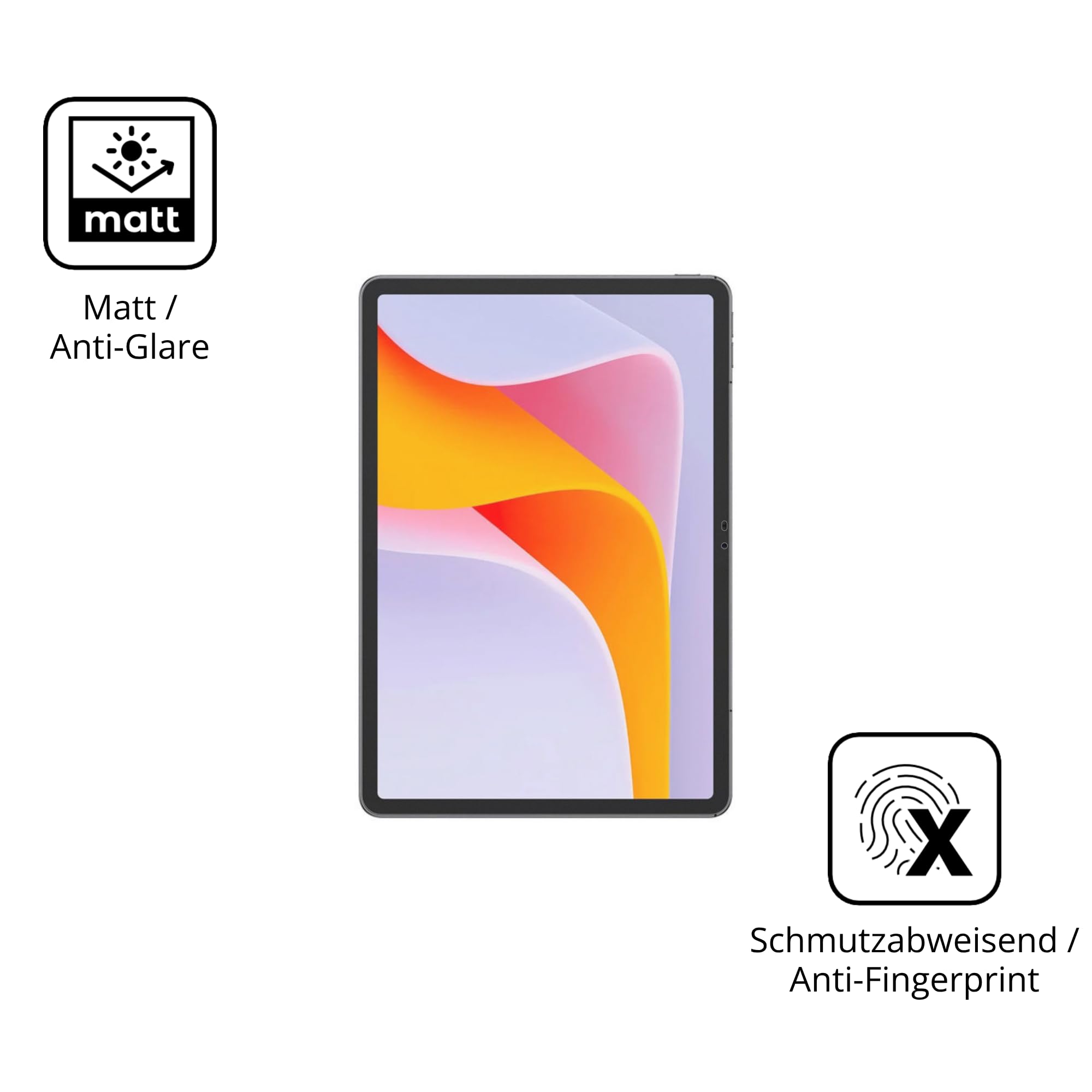dipos 2x Pellicola Protettiva 9H opaca per Ulefone Tab A12 Pro | Antiriflesso, non si rompe e non si scheggia, non è vero vetro, Anti-Shock, antigraffio, senza bolle, autoadesiva