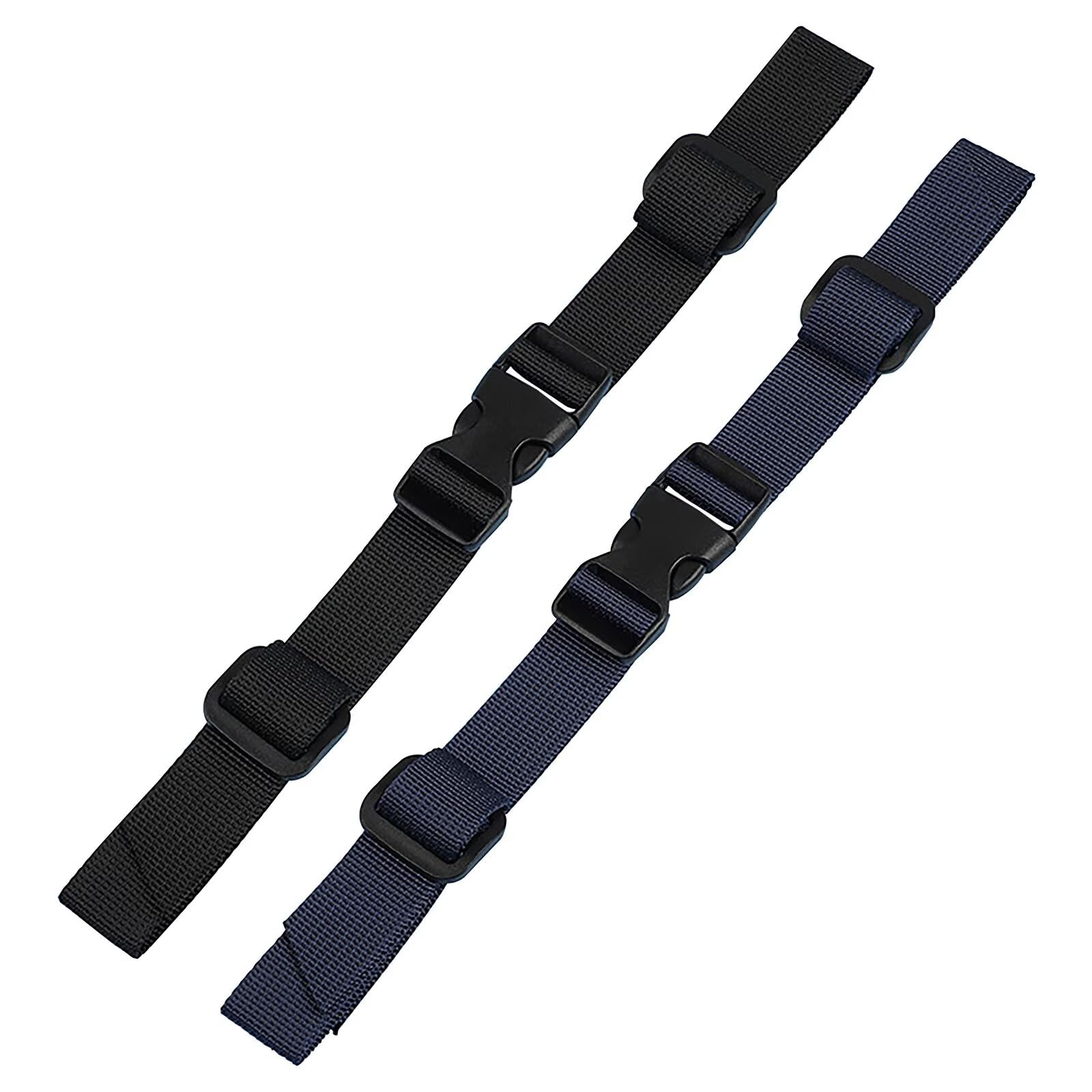 Wolmik Unisex Kids Black,Navy 2 Pair Adjustable Backpack Chest Strap, Quick Release Backpack Sternum Strap Chest Belt, Non-Slip Backpack Strap For School Backpack Outside Travel