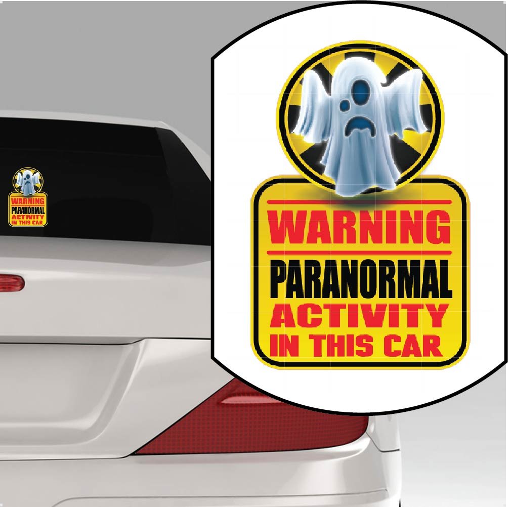 Paranormal Activity LAMINATED Car Sticker Car Sign, Vehicle graphics FUNNY NOVELTY Car Sign, Bumper Sticker, Kid's On Board