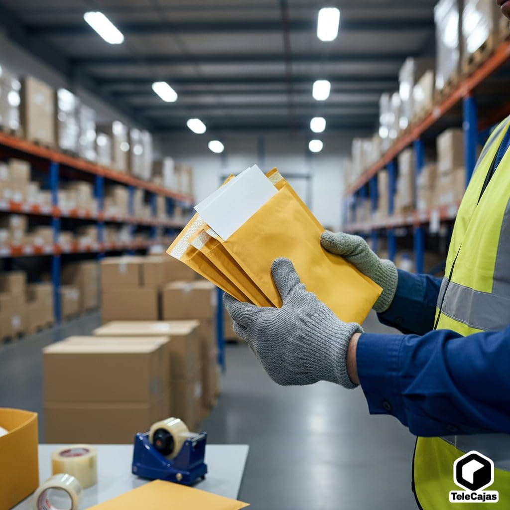 TELECAJAS | 100 Sobres 270 x 360 mm INTERIOR Acolchados Grandes 18H | Envíos y Embalaje Seguro con Burbujas Protectoras y Cierre Adhesivo | Pack de 100 Sobres