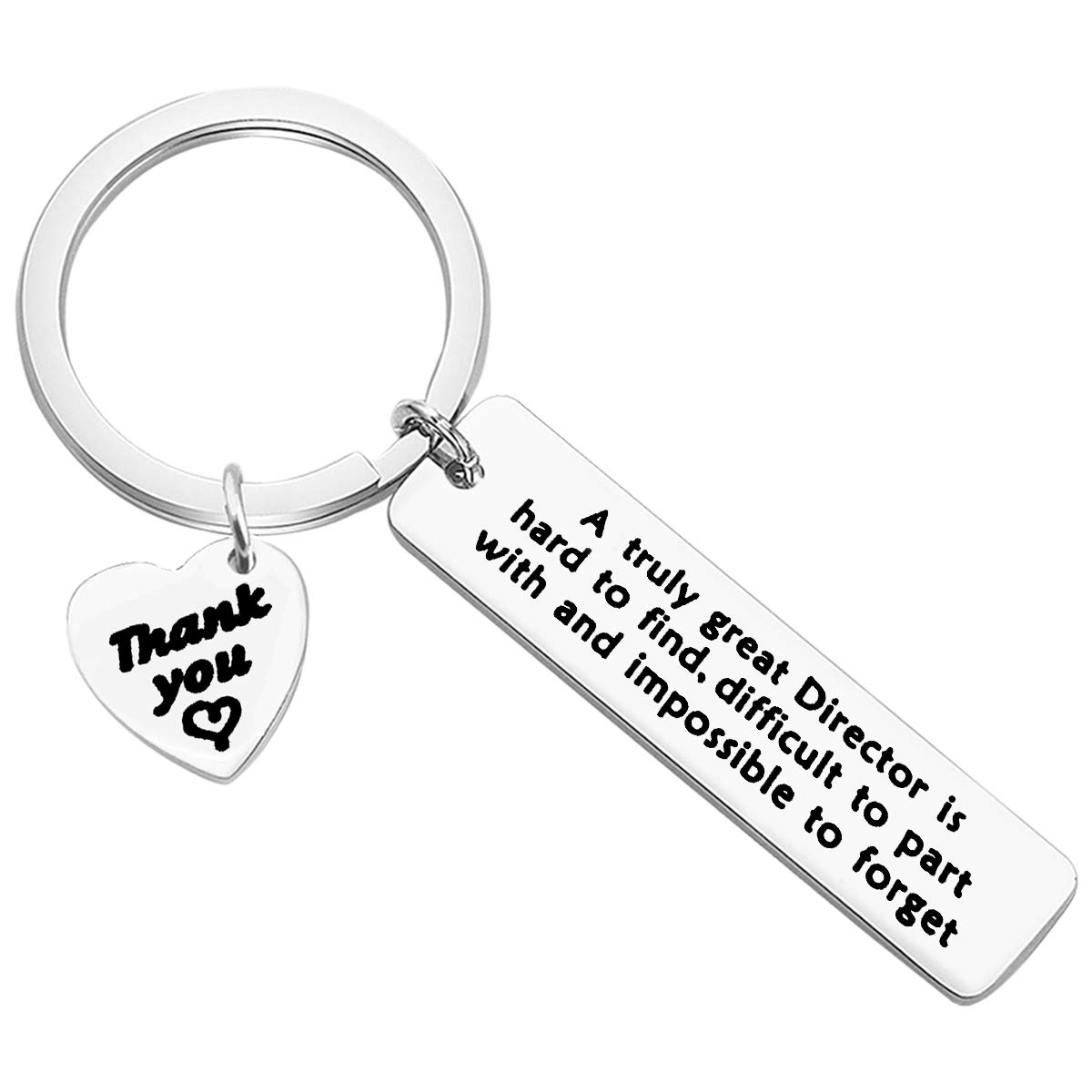 Thank You Keychain for Band Theater Movie Director - Appreciative Gift With Movie Theme Jewelry - 'A Truly Great Director Is Hard to Find' Keyring -
