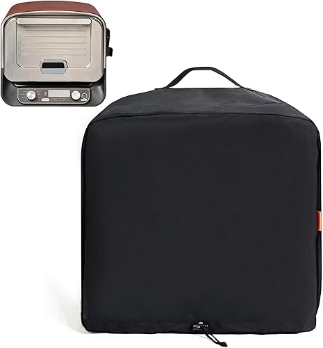 Funda impermeable para horno Ninja Woodfire al aire libre serie OO101, cubierta para horno de pizza con cordones ajustables y bandas elásticas,