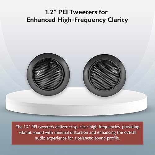 Miniatura 5 de Rockville RV69.2C - Altavoces componentes para automóvil de 6 x 9 pulgadas, 1000 W, 4 ohmios, graves ricos, clasificación CEA, woofer de