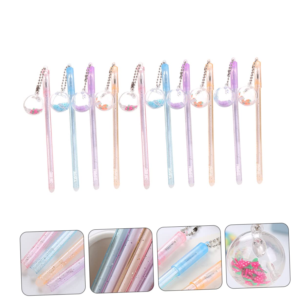SHINEOFI 30pezzi Pz Penne Con Ciondolo Creativo Stile Assortito Penne Neutre Adorabili Per Scrittura e Disegno Materiale Di Alta Qualità