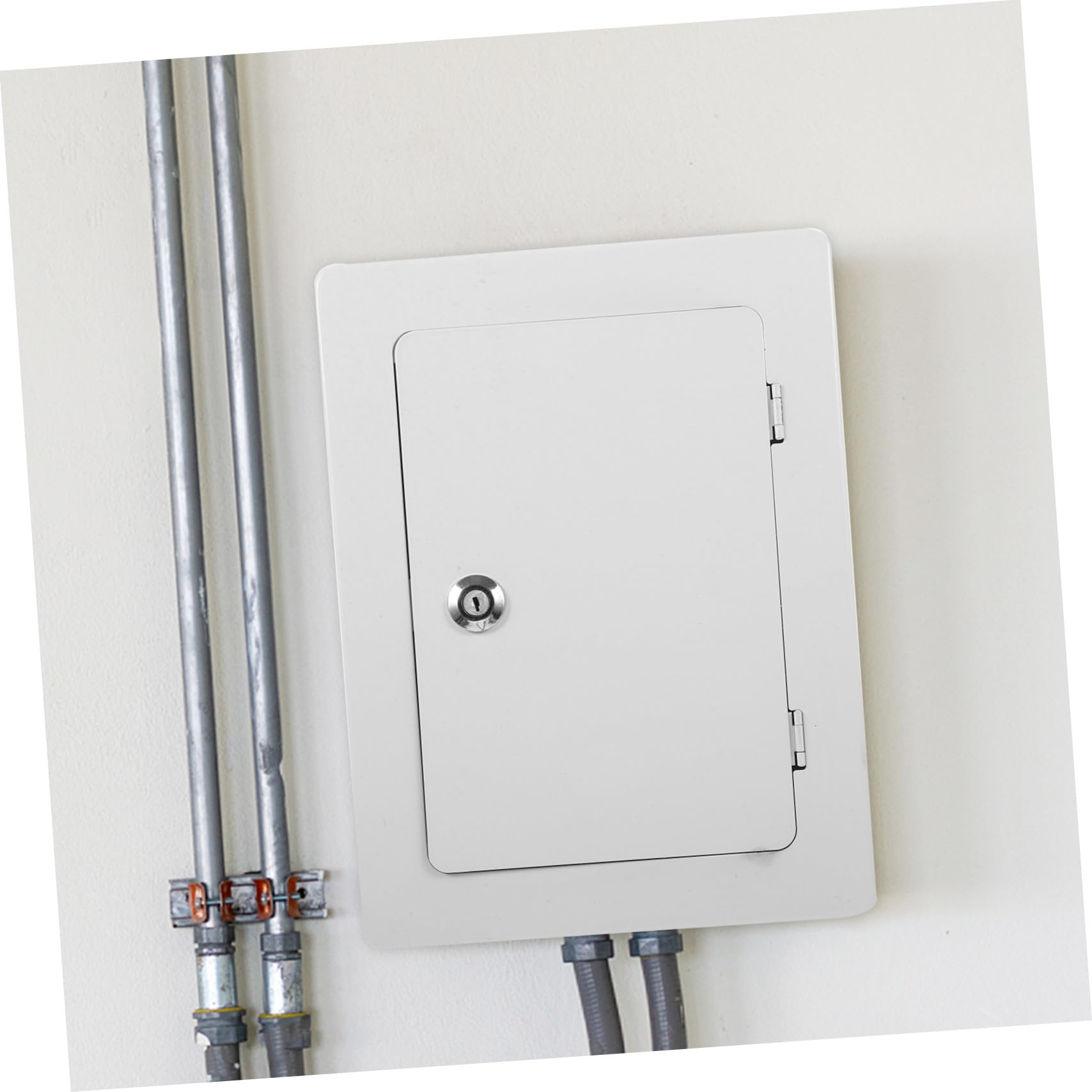Gatuida Boîte de Jonction Électrique Étanche Protection Électrique Blanche en Acier Laminé à Froid et Couvercle Sécurisé pour Applications Extérieures
