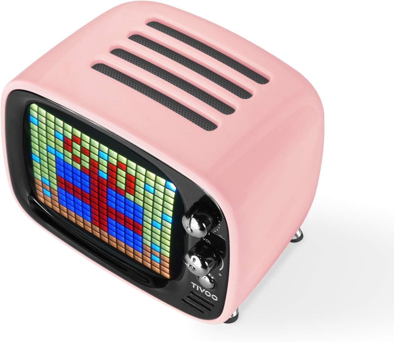 Divoom Tivoo Smart Pixel-Art Bluetooth Speaker (Princess Pink)