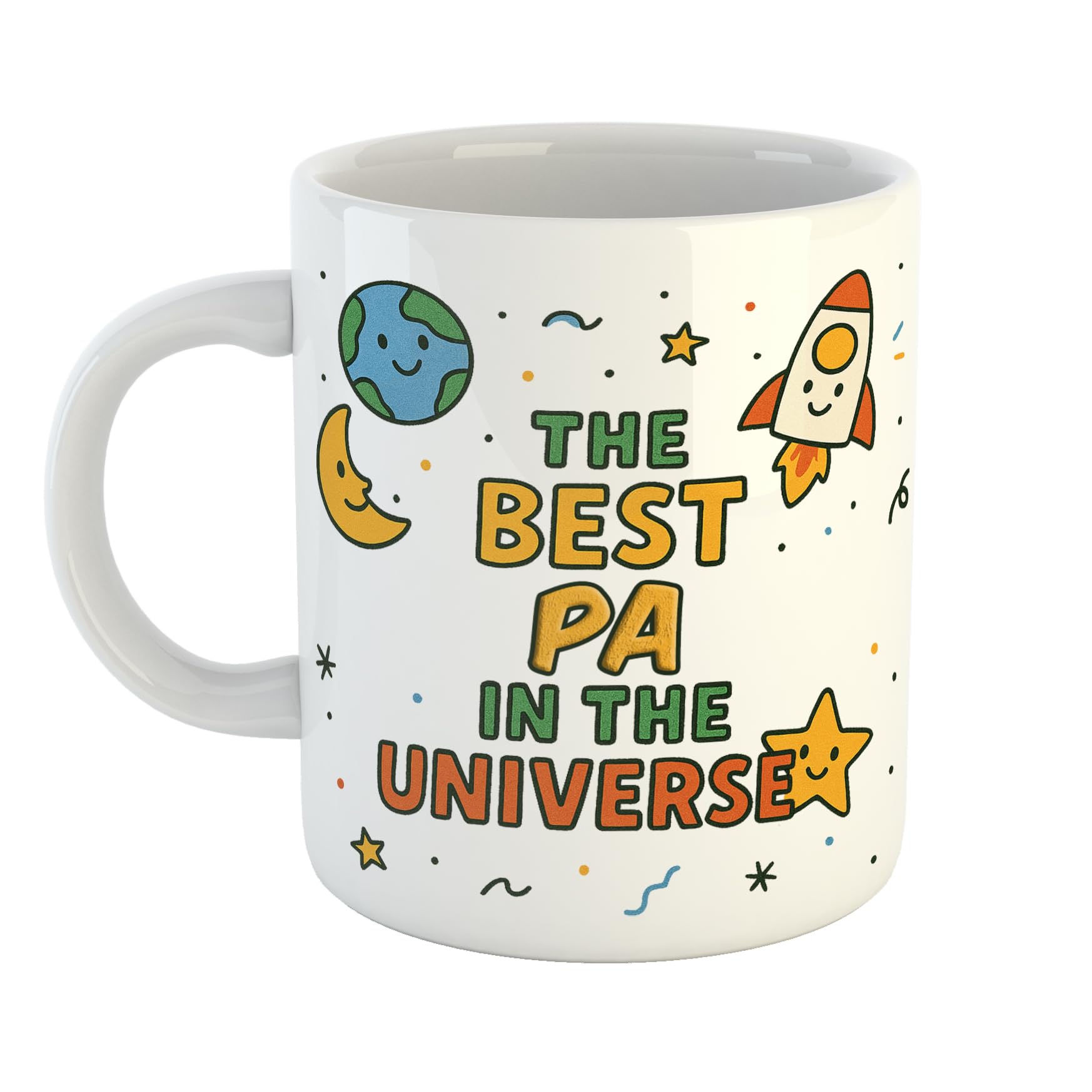 The Best Pa in The Universe – Funny Mug Gift for Coworker, Boss, or Team Member – Cute Ceramic Coffee Cup – Ideal for Retirement or Birthday