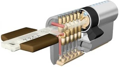 Tesa Assa Abloy, TK153030N, Cilindro de Alta Seguridad, TK100, Doble