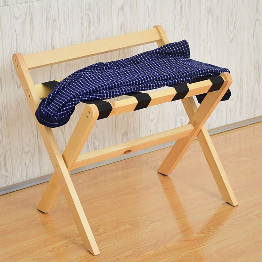 Porte-bagage en bois de chambre pour accueillir vos invités de voyage