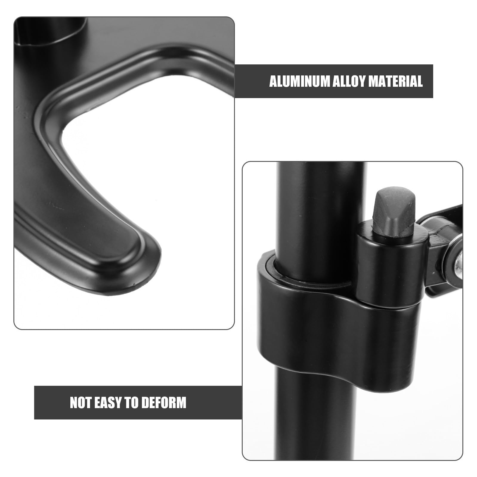 Soporte de Pantalla para TV y Monitor Base Estable de Aleación de Aluminio Negro, Soporte Seguro y Resistente Adecuado para Mesas de Televisión