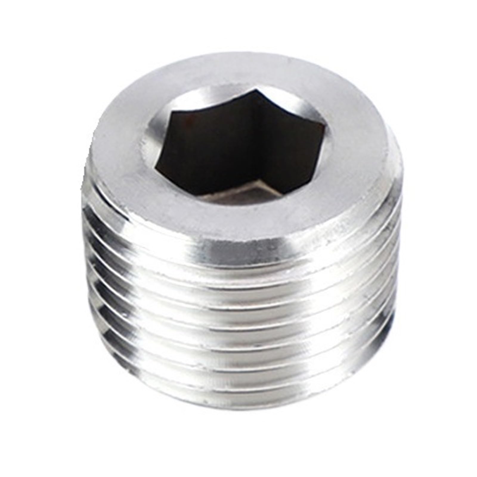 Epaknhgd Men's M24x1.5 1Pc Metric Fine External Thread 304 Ss Inner Hexagon Socket