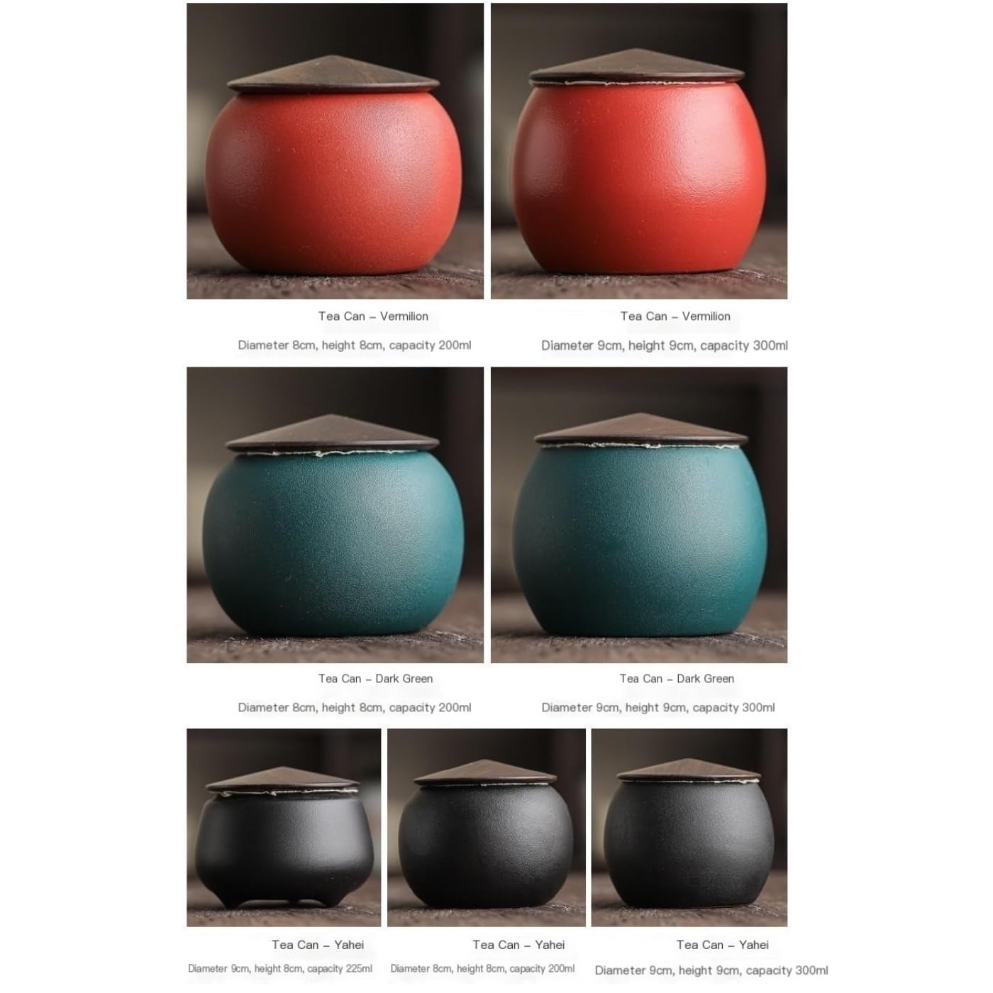 Lata de té Tarro de cerámica for almacenar té a Granel, for Cocina doméstica, pequeño Tarro Sellado, Juego Chino, for, Individual Carrito de té(C-2)