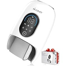 Hand Massager with Heat and Compression for Arthritis and Carpal Tunnel Relief, Finger Wrist Massager with 9 Modes &amp; 4 Hot Cold Therapy, Timer, Ideal Gifts for Women Men, White