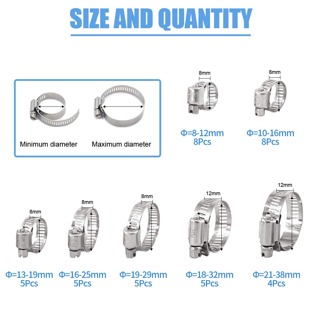 Swpeet Lot De 15 Tuyaux En Silicone Haute Température Pour