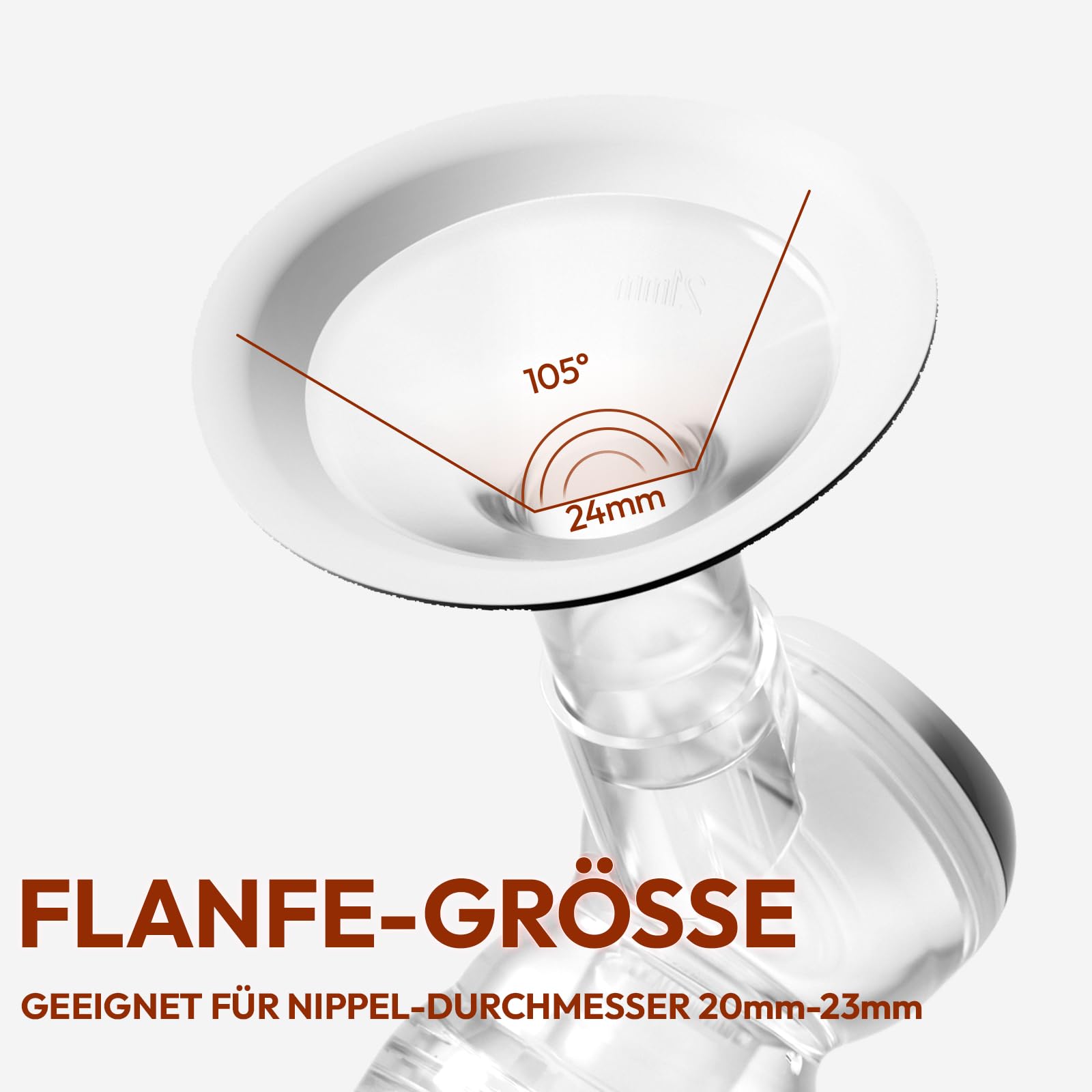 NCVI Milchpumpe Elektrisch 8128, Doppel Milchpumpe, mit 9 Stufen und 4 Modi, Geräuscharm, Anti-Rückfluss, LED-Display, Rosa
