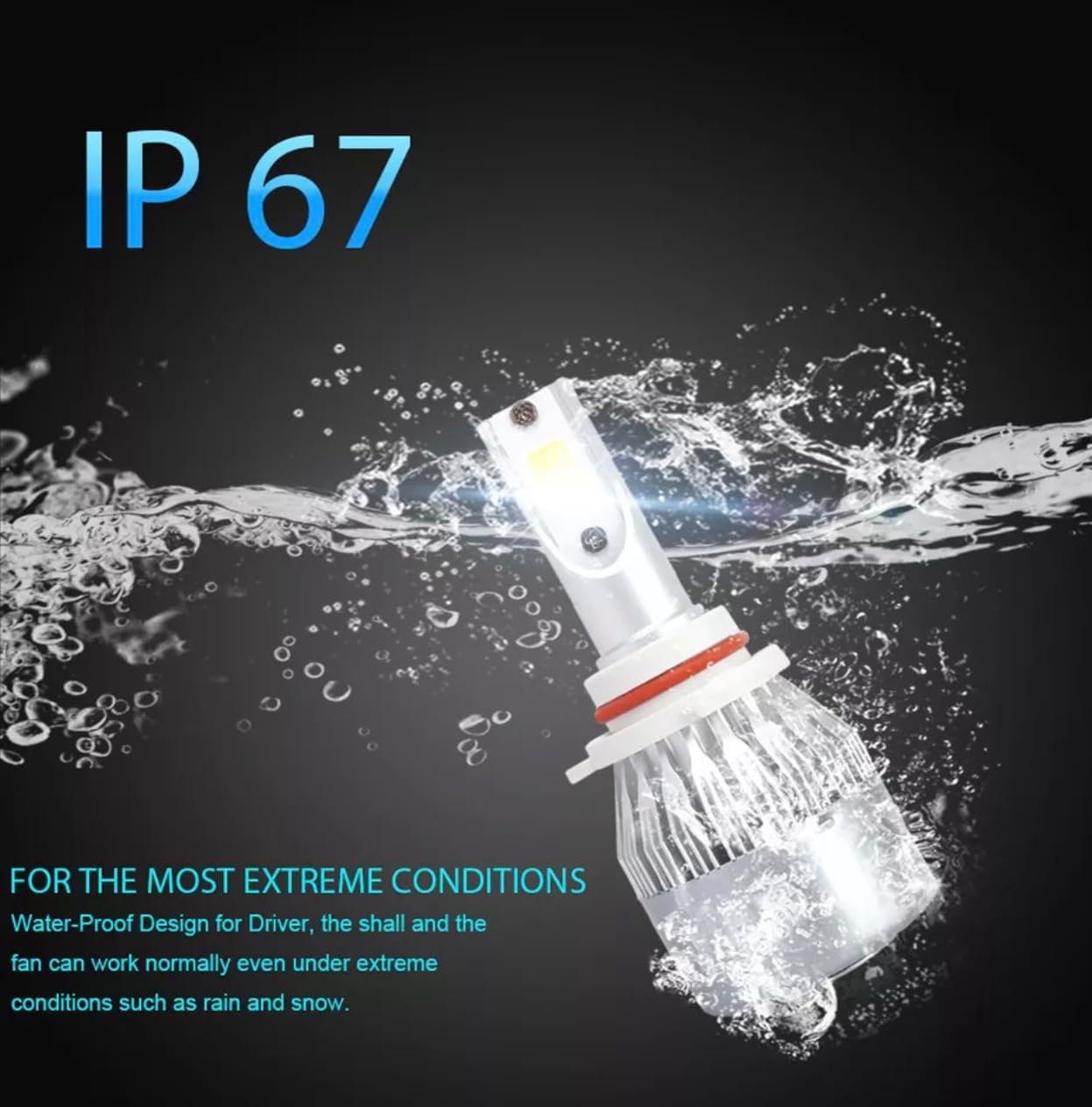 2PCS H11/9006/9005/H7/H4/H13/9007/9004 Car LED Light, 6000K 3800LM Super Bright High and Low Beam Bulb C6 LED Fog Light Headlight Bulb Replacement, Plug & Play, Car/trucks (9005/9140/9145/HB3)