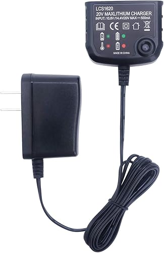 Miniatura 8 de Lasica Repuesto para cargador de batería de litio de 20 V Black and Decker LCS1620B compatible con Black & Decker 20 voltios Max Litio LBXR20