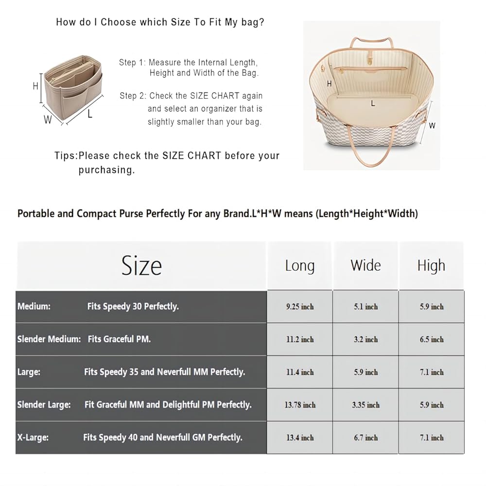 Amazon.co.jp: LEXSION フェルト パース バッグ オーガナイザー