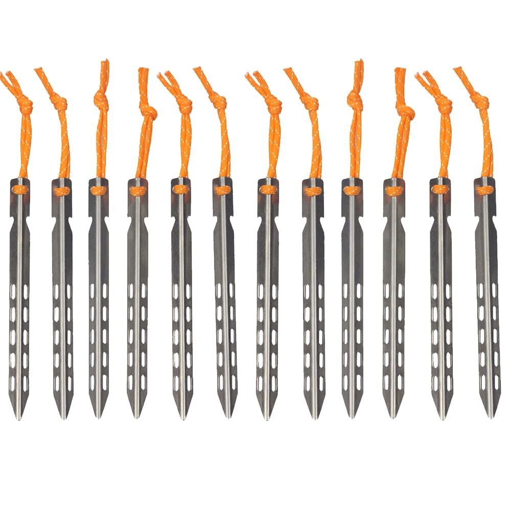 Piquets de tente robustes 8 avec dessus lumineux - Essentiels de
