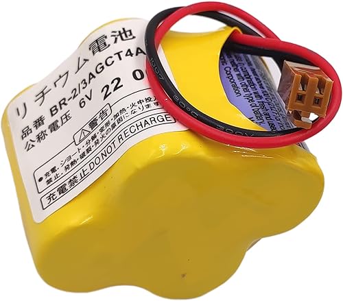 Miniatura 5 de 4400mAh BR-2/3AGCT4A 6V PLC Batería para FANUC A98L-0031-0025 A06B-6114-K504 máquina, no recargable (conector marrón)