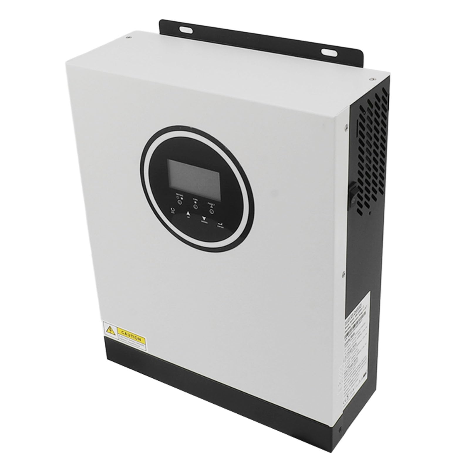 Hyuduo Inversor Híbrido, Cargador de Inversor Solar de Aluminio 1800W 230V CA Pantalla LCD de Onda Sinusoidal Pura Auto 50Hz 60Hz para Sistemas de Batería de Monitoreo de Calles en Casa y Escuela