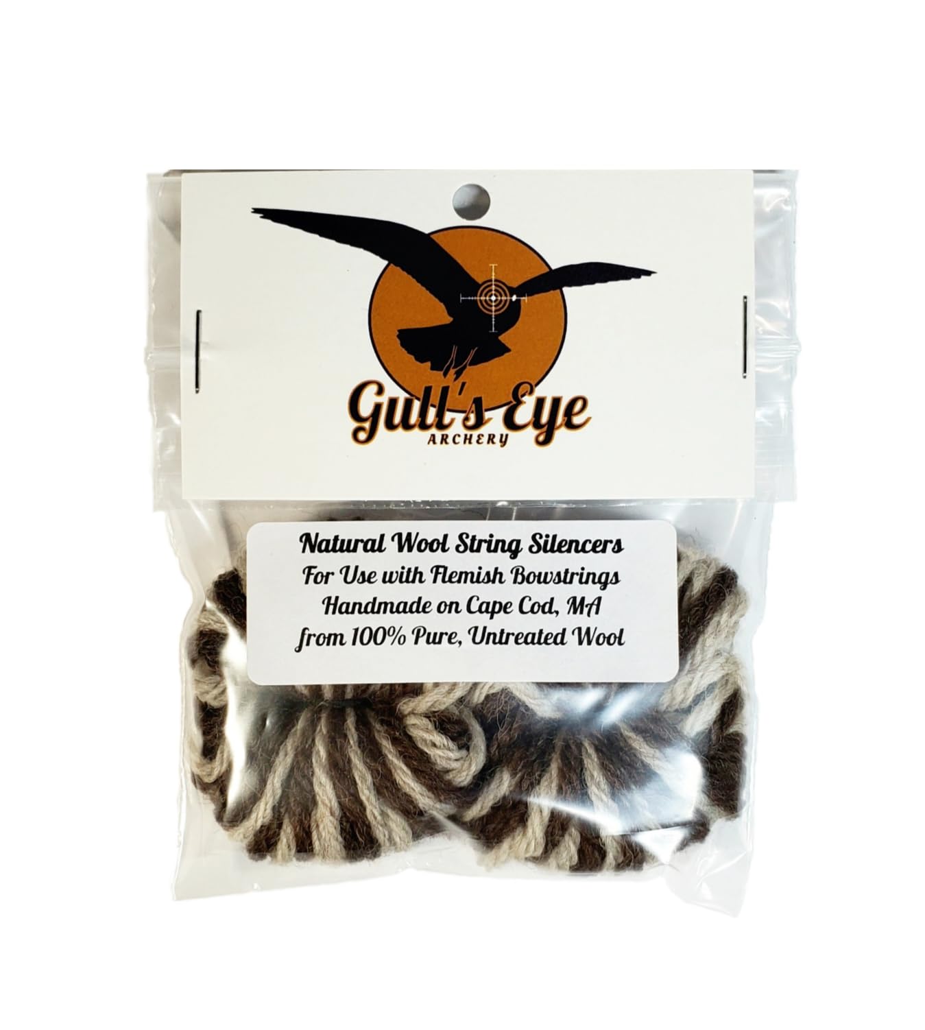 Gull's Eye Archery Natural Wool String Silencers