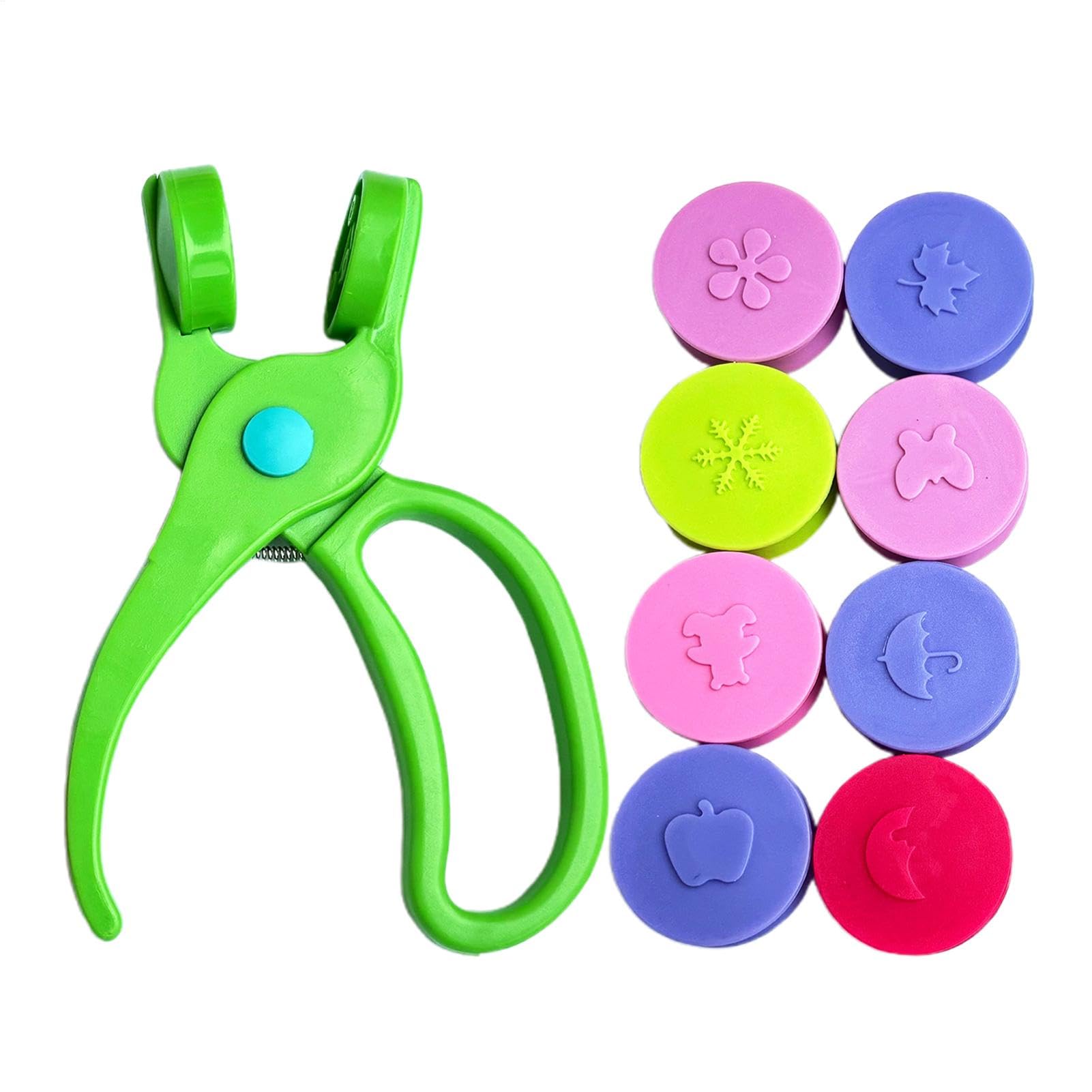 Prägemaschine für Kinder, 8-facher Hand-Papierprägegerät, Papierstanzer-Prägegerät, lustige kreative Bastelwerkzeuge, Scrapbooking-Bastelpapierprägegerät für Papier
