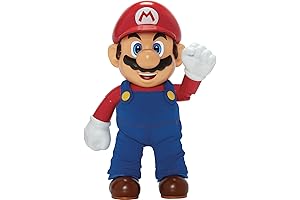 Super Mario I'ms-A Me, Mario! Talking, Posable Action Figure for Boys Age 4 and up