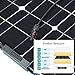 Solar Panel, GIARIDE 18V 12V 100W High-efficiency Monocrystalline Cell with MC4 Connectors Flexible Bendable Off-grid Solar Panel Charger for 12 Volt Battery, RV, Boat, Car, Motorhome, Camping