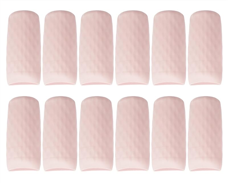 Mini Skater Capas Elásticas de Silicone para Frascos, 12 Unidades, Light Pink