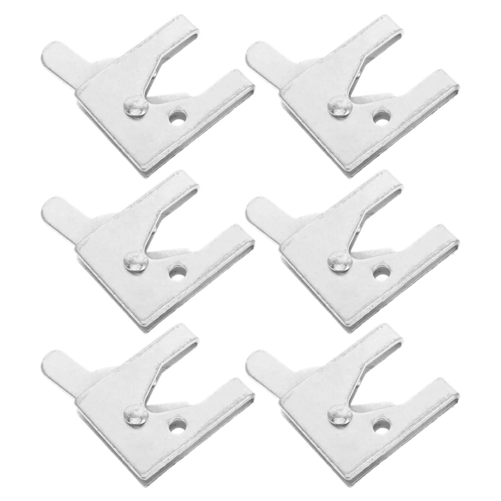 Dog Kennel Latch 6Pcs Heavy-Duty Steel Pet Double-Layer Safety Latch for Dog Crate Kennel Gate Animal Enclosure Door Bolt Lock