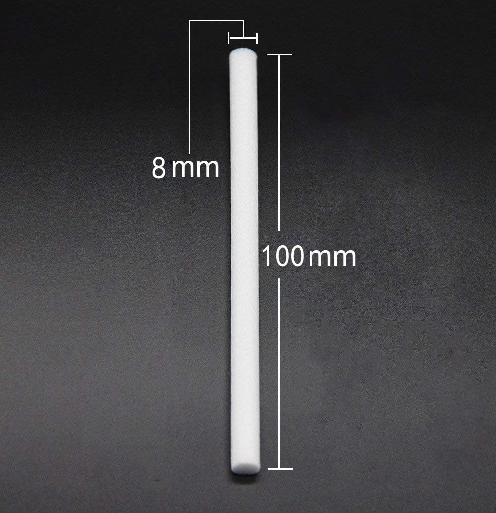 MOVTIP Humidifier Cotton Sticks, 10PCS Cotton Filter Sticks for Humidifiers Refill Sticks Filter Replacement Wicks for Portable Personal USB Mini Humidifier 8 x 100mm (10PCS)