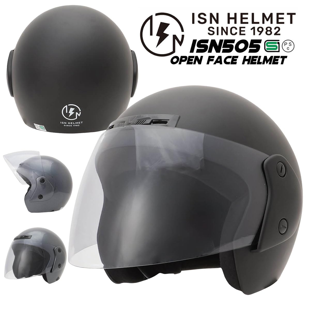 SKYKさん専用.5 Amazon | ISHINO SHOKAI バイク ヘルメット ジェット ライトスモーク