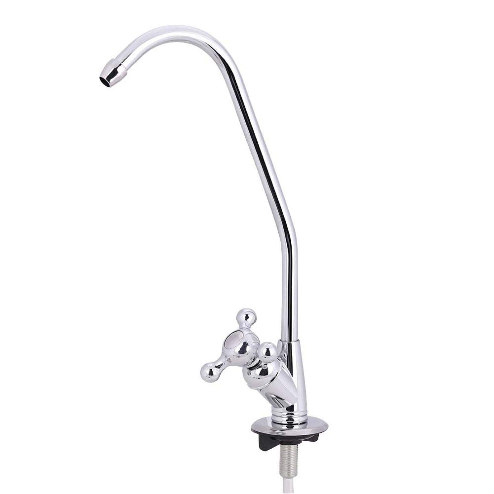 Grifo de cocina de 1/4 pulgadas, sistema de filtro de agua potable de ósmosis inversa, compacto, alto flujo, fácil instalación, perfecto para uso doméstico y de oficina