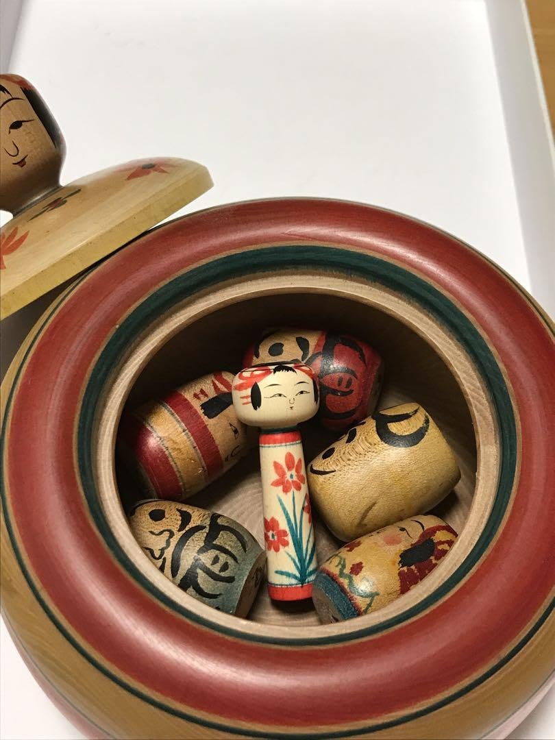 K32.伝統こけし 土湯 高橋美恵子 高24㎝程 置物 伝統工芸 郷土玩具