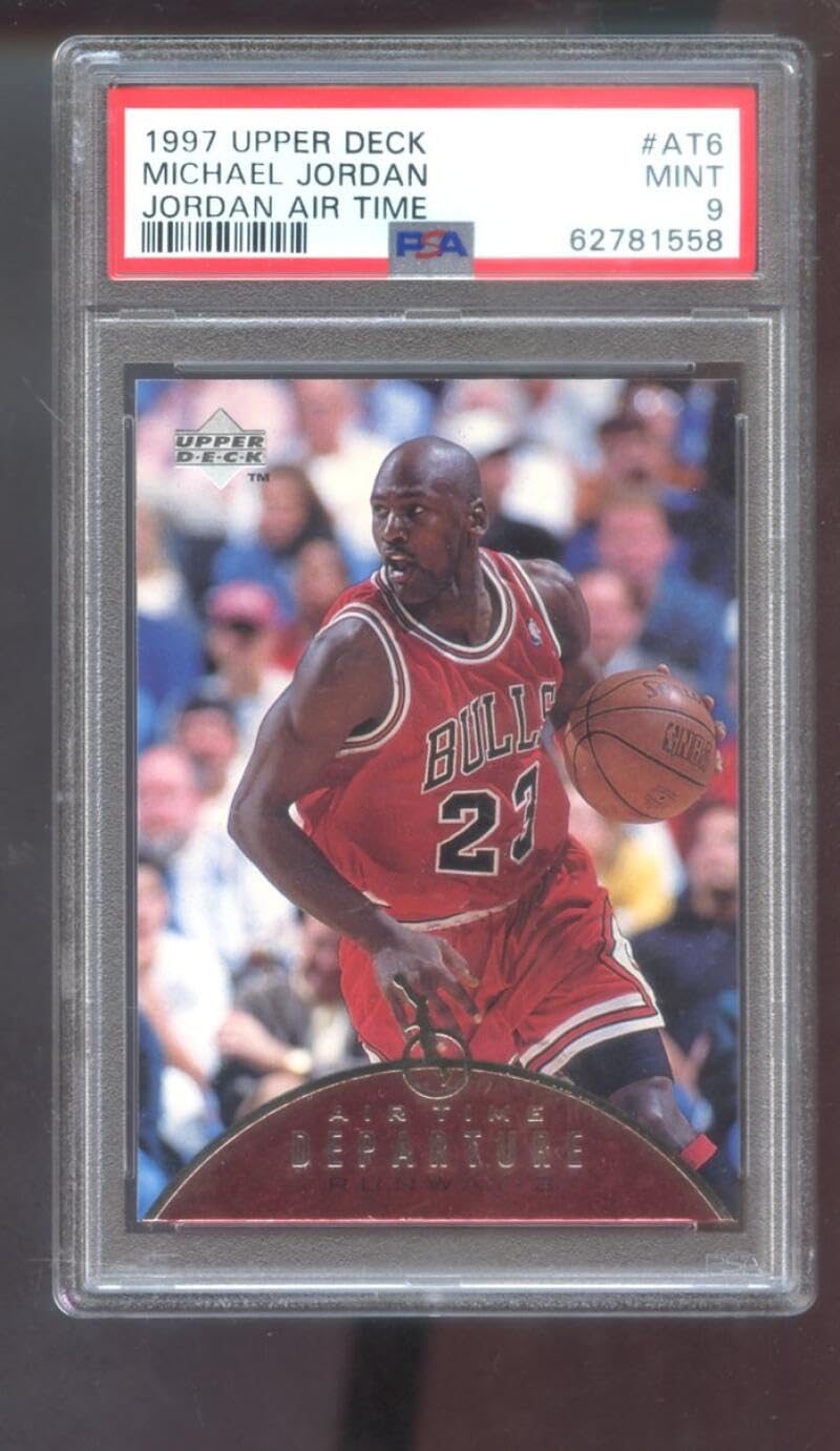 Amazon.com: 1997-98 Upper Deck Air Time #AT6 Michael Jordan PSA 9