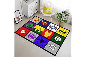 Superhero Rug for Boys Bedroom: A Vibrant and Durable Playtime Essential
