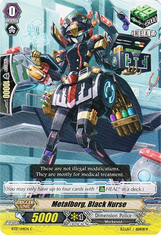 Cardfight!! Vanguard TCG - Metalborg, Black Nurse (BT17/114EN) - Booster Set 17: Blazing Perdition ver.E