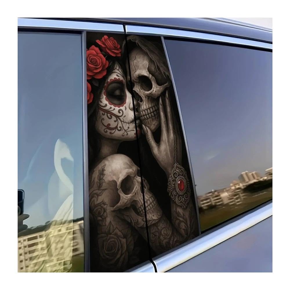 Bertdcx One Color Vinyl Car Sticker B Pillar Sticker Waterproof Sunscreen And Scratch Door Middle Post Sticker Auto Parts