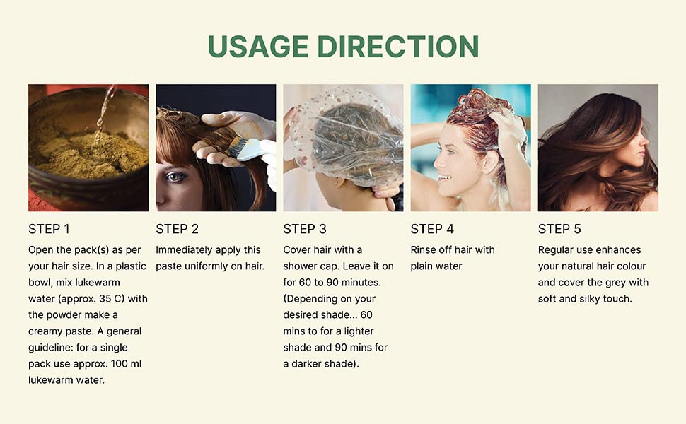 Miniatura 5 de Tinte orgánico puro para el cabello, tinte natural para el cabello para hombres y mujeres con cobertura 100% de canas (rubio dorado)