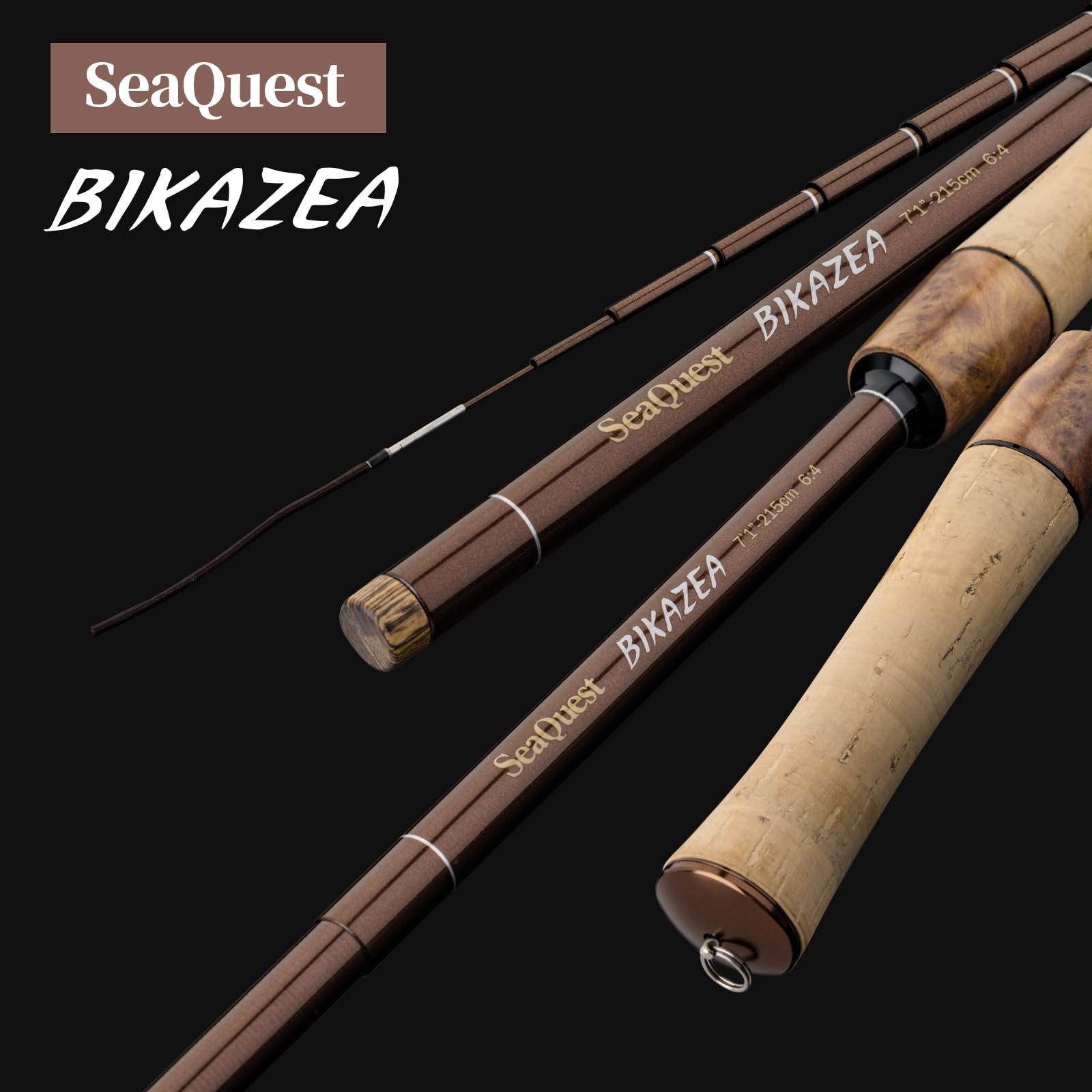 Seaquest Caña de Pesca Tenkara Rod Viajero Portátil Elástica Poste de Fundición con Tubo de Almacenamiento