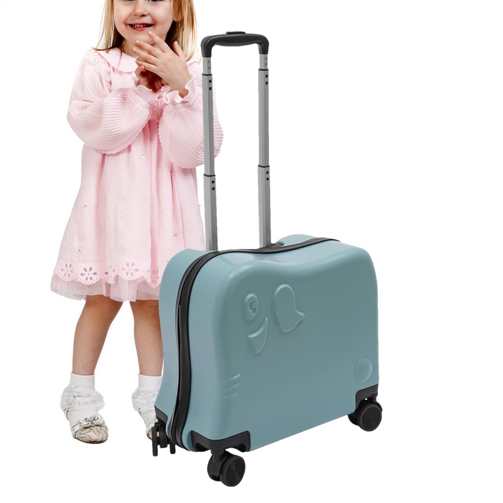 Valigia a mano per bambini con ruote - Bagagli con ruote multiuso per | bambini Valigia a mano per bambini Bagagli a mano per bambini piccoli Valigia carina per ragazzi e ragazze, Blu, Consulte la